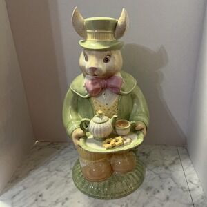 2000 Tammany Devine Demadaco Easter Harrison Cottage Rabbit Cookie Jar 2000
